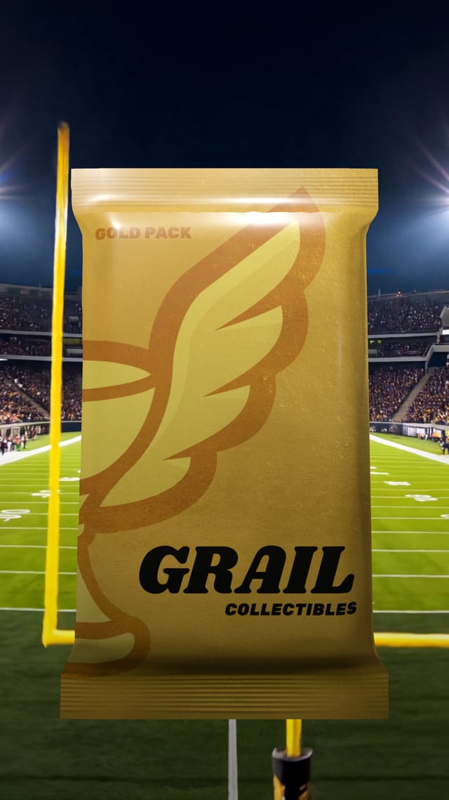 Static app preview of a Gold Pack on a floodlit field.